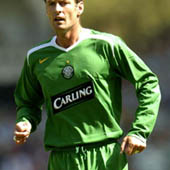 Celtic Mens Long Sleeve Away Shirt 2005/06 - with Nakamura 25 printing.