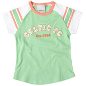 Multi Raglan T-Shirt - Girls - Green.