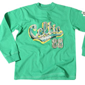 Celtic Puff Print Long Sleeve T-Shirt - Kids - Green.