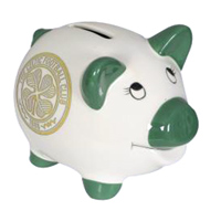 celtic Small piggy bank Green.
