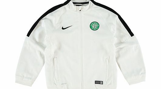 Celtic Squad Sideline Woven Jacket - Kids White