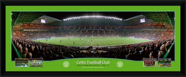 Celtic v AC Milan Champions League - Framed Panoramic Stadium Print