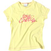 Celtic Womens Ribbon T-Shirt - Yellow.