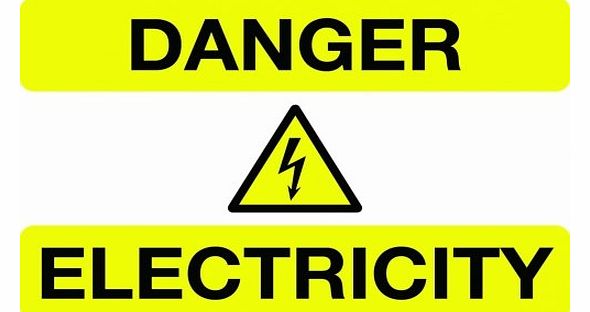 Centurion Danger Electricity Sign - High quality Self Adhesive Vinyl