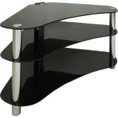 GT7 Black Glass Corner Stand For Up To