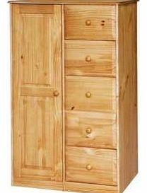 BALMORAL HONEY COLOURED WARDROBES: 2 DOOR WARDROBE, 2 DOOR 3 DRAWER WARDROBE, 1 DOOR 5 DRAWER TALLBOY FROM CENTURION PINE (1 DOOR 5 DRAWER TALLBOY)