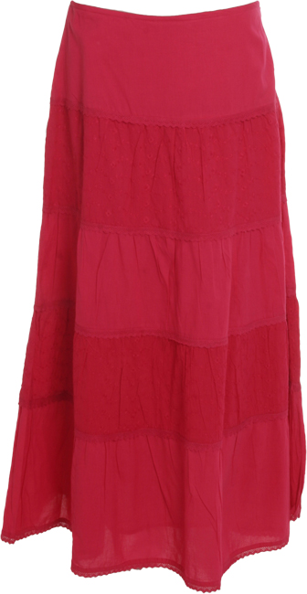 Ceres tiered maxi skirt