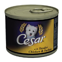 Cesar Chicken and Turkey 185g Pack of 12