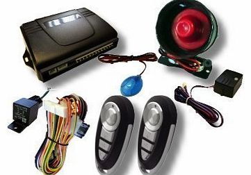Cf-080 Remote Central Locking Car Alarm And Immobiliser With Electric Boot Release And Anti Hijack cf080