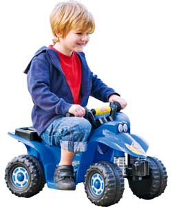 Childrens Blue 6V Battery Powered Super Quad