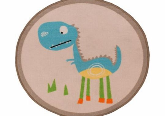 Chad Valley Dinosaur Kids Rug - 80cm Diameter -