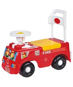Fire Engine Ride-On with Lights and