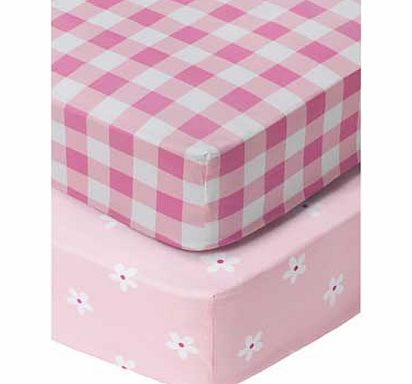 Chad Valley Girls Printed Pair of Fitted Sheets