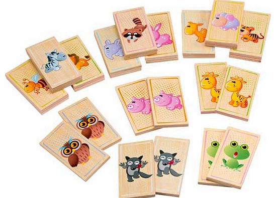 Large Wooden Outdoor Animal Pairs Game