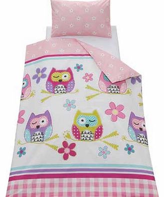 Chad Valley Owl Duvet Cover Set - Toddler