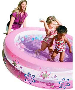 Chad Valley Print Paddling Pool - Pink