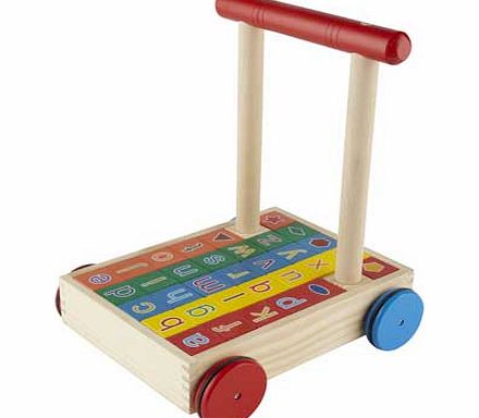 Chad Valley Wooden Alphabet Trolley