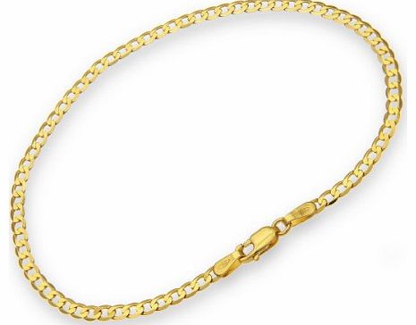ChainCo 9ct Yellow Gold 1.6g Curb Bracelet of 19cm/7.5 Inch Length and 2.7mm Width