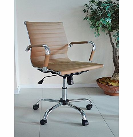 Chair Outlet Tan Designer Eames Style Design Computer Contemporary Reception Meeting Office Chair
