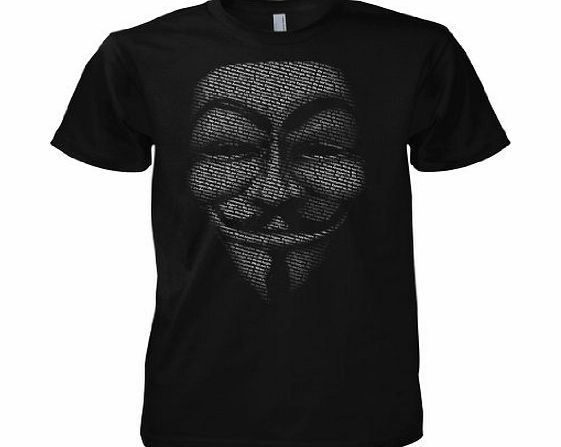 Chameleon Clothing Geek Hacker - Anonymous Slogan Mask 701475 T-Shirt 3XL