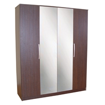 Chamonix 4 Door Wardrobe, Espresso Effect