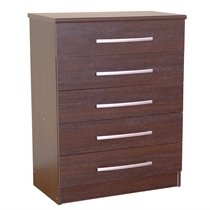 chamonix 5 Drawer Chest, Espresso Effect