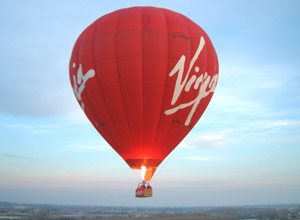 Champagne balloon flight