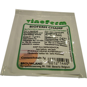 CHAMPAGNE SPARKLING WINE YEAST SACHET 7G