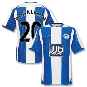 Champion 08-09 Wigan Home Shirt   Rodellega 20
