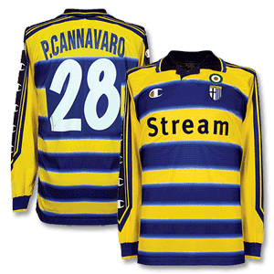 Champion 99-00 Parma Home L/S   P.Cannavaro 28 - Players