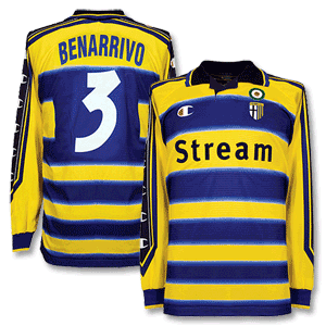 Champion 99-00 Parma Home L/S Shirt   Bennarivo 3 - Grade 9