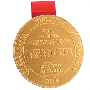 Champion Farter Chocolate Medal
