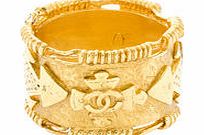 Chanel Gold-plated motif bangle