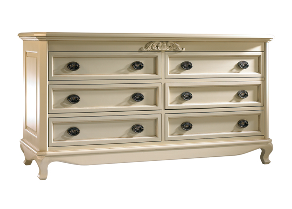 Chantilly6 Drawer wide chest Chantilly Wide Chest