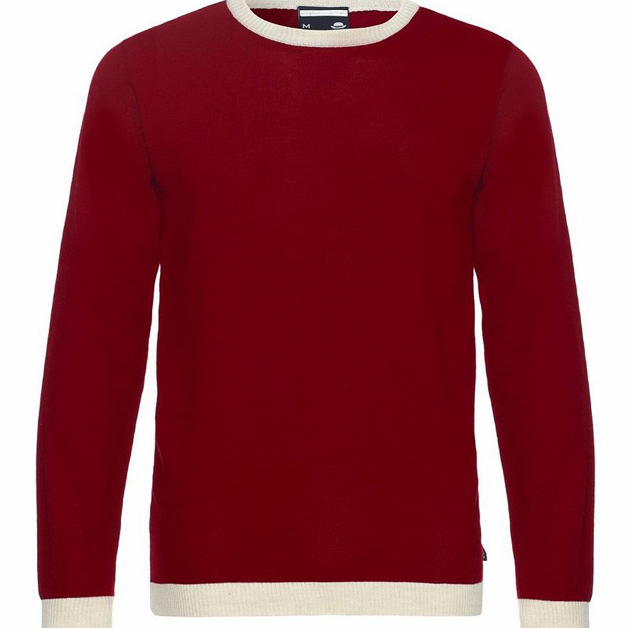 Chapeau Espresso Jumper Burgundy and Cream