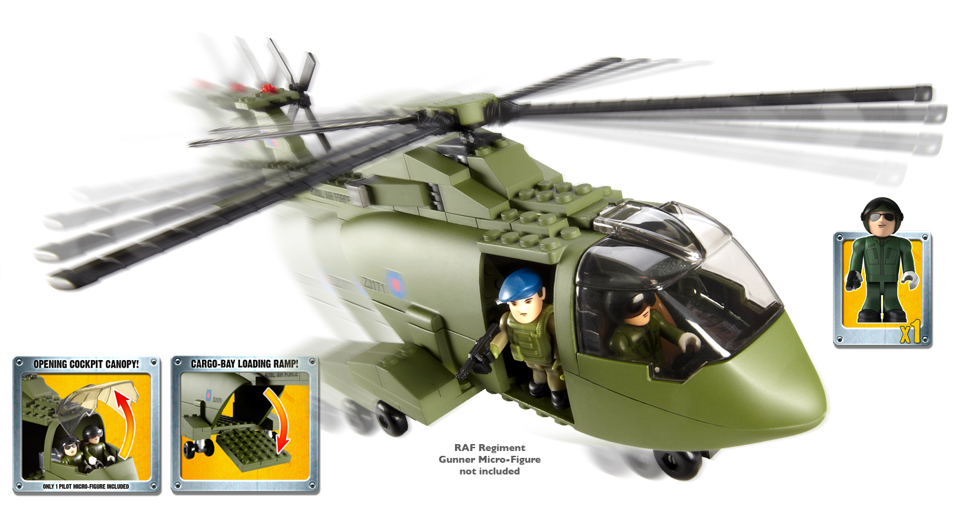 Character Building-raf Merlin Helicopter Mini Se