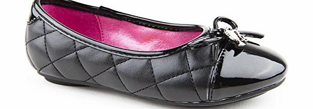 Character Girls Barbie School Black Ballerina School Shoes Size 10