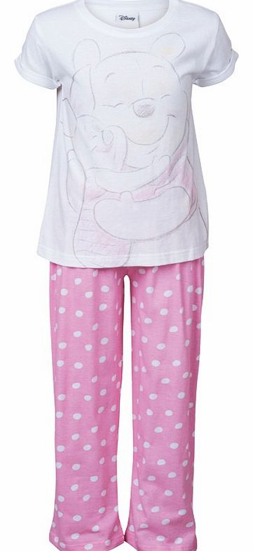 Character Girls Winnie The Pooh Pyjama Set Multi