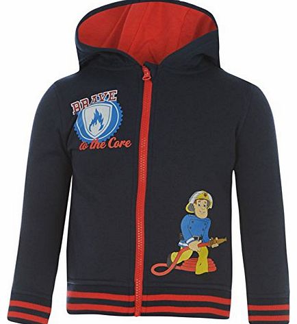 Character Kids Fireman Sam Zip Hoody Infant Boys Navy 3-4 Yrs