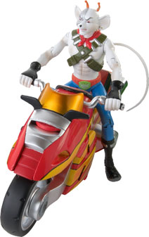 Character Options Biker Mice from Mars Deluxe Figure & Motorbike -