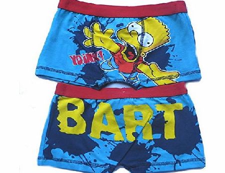 Character The Simpsons Boys Bart Boxer Trunks Size 5/6Y