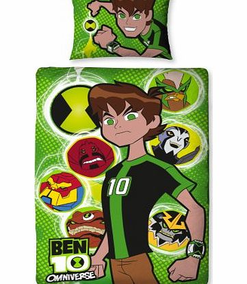 Character World 135 x 200 cm Ben 10 Omniverse Single Panel Duvet Set, Multi-Color