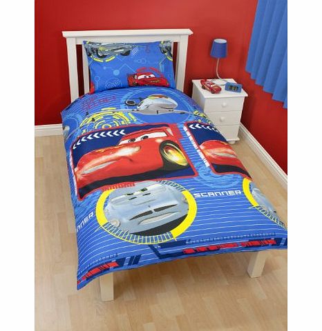 Character World 135 x 200 cm Disney Cars Spy Single Rotary Duvet Set