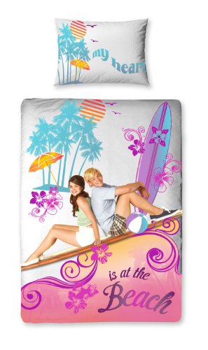 Character World 135 x 200 cm Disney Teen Beach Movie Hawaii Single Panel Duvet Set, Multi-Colour