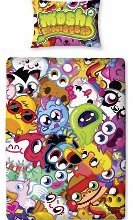 135 x 200 cm Moshi Monsters Moshlings Single Panel Duvet Set, Multi-Color