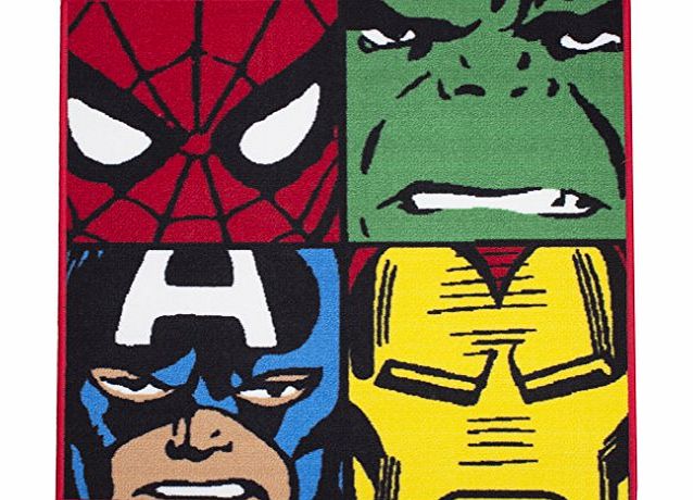 Character World  Disney Marvel Comics Defenders Shaped Rug