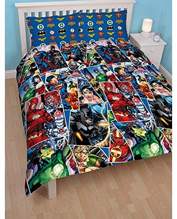 Character World  Justice League Invincible Double Rotary Duvet Set