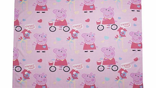 Character World  Peppa Pig Tweet Rotary Fleece Blanket