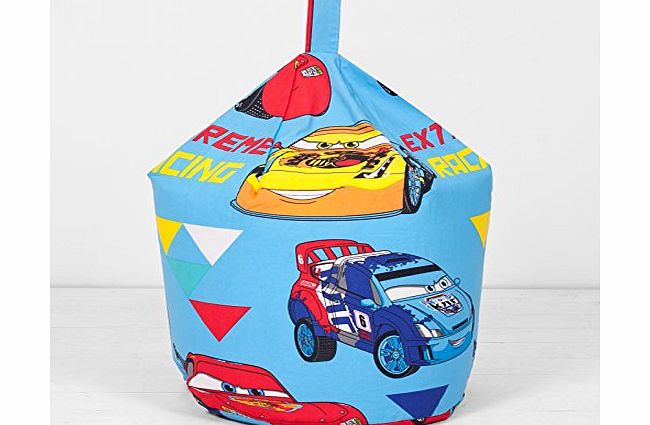 Disney Cars Champ Blue Red Yellow Childrens Kids Beanbag Bean Bag With Filling