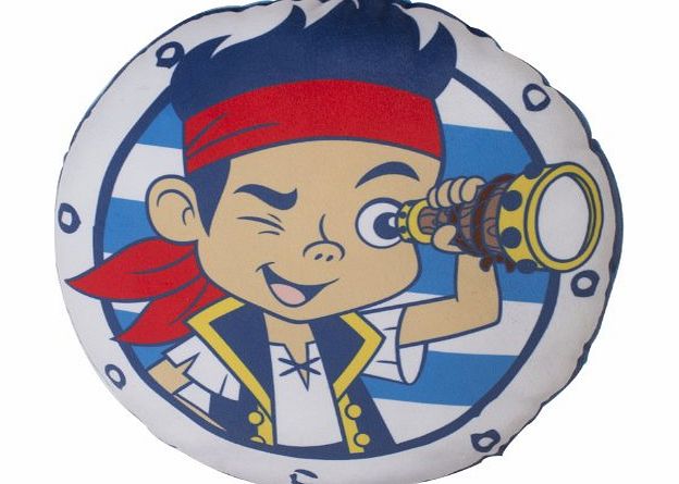 Character World Disney Jake and The Never Land Pirates Doubloons Shaped Cushion